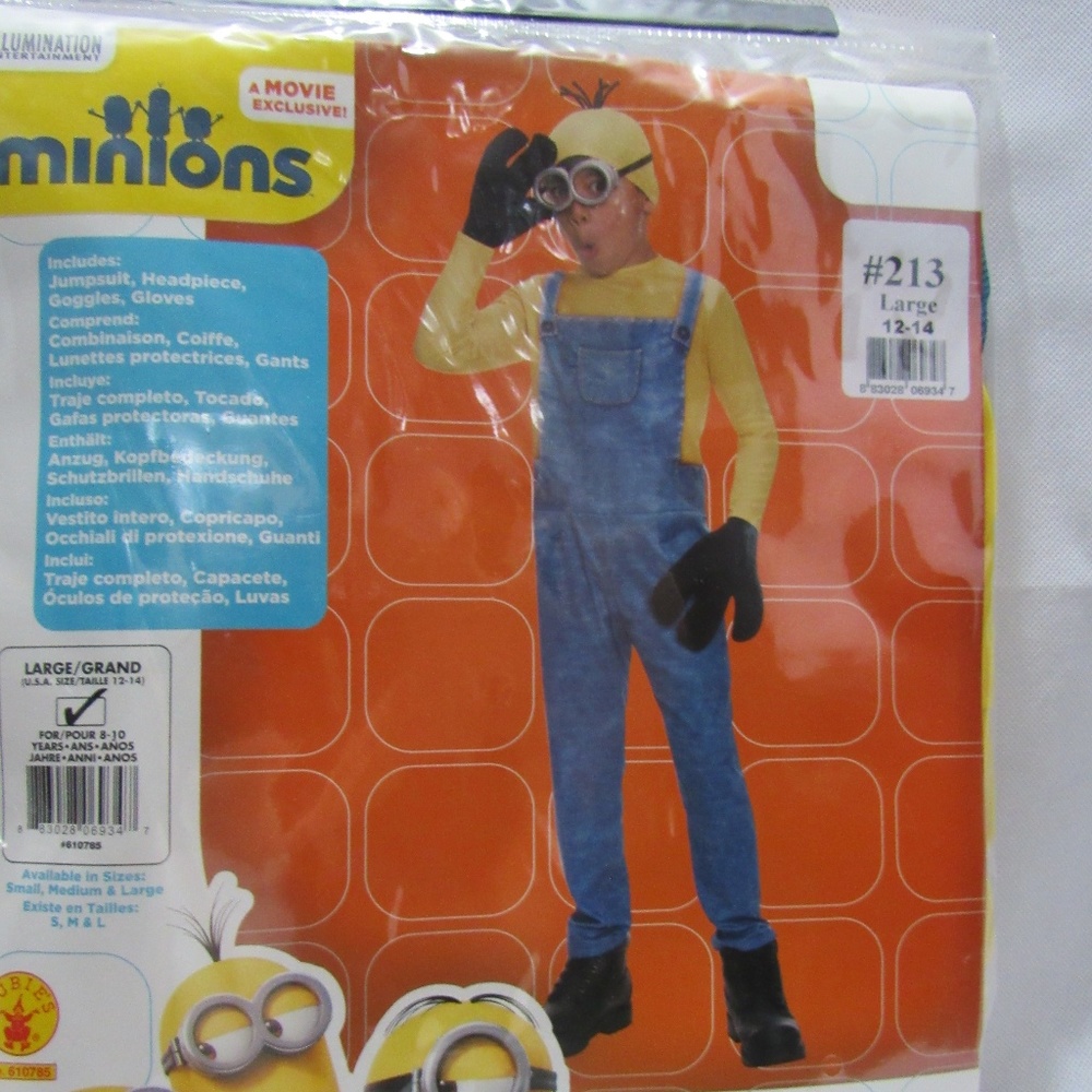 12-14 and 8-10 Minion costume
